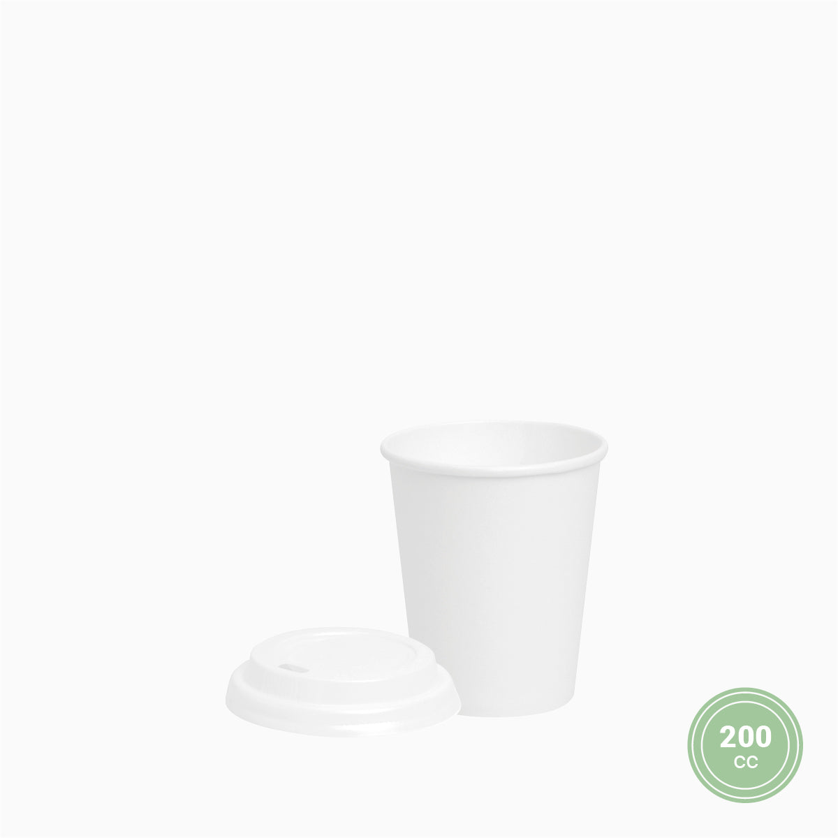 Tazza di cartone bevanda mini 200cc bianco