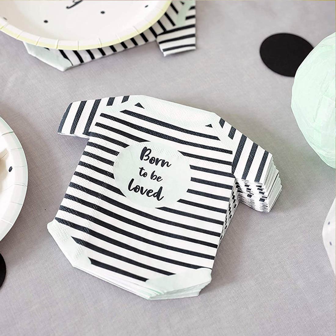 Body paper napkins "born to be loved" / pack 16 units