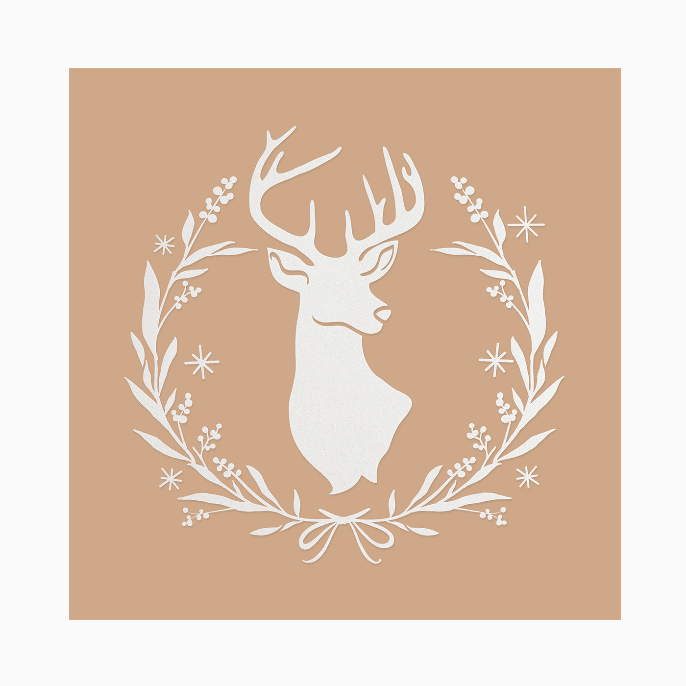 Christmas decorative sticker extra big reindeer