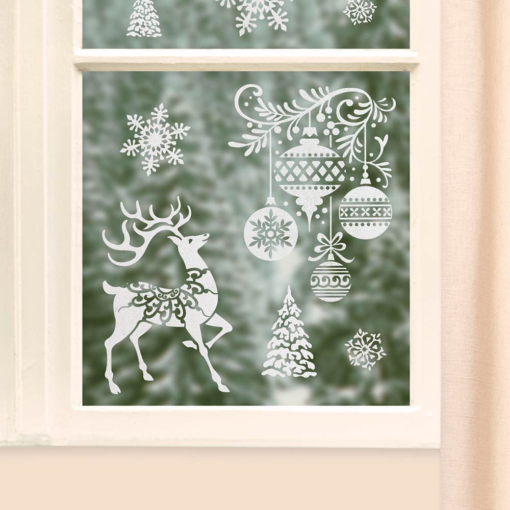 Christmas decorative stickers Glitter