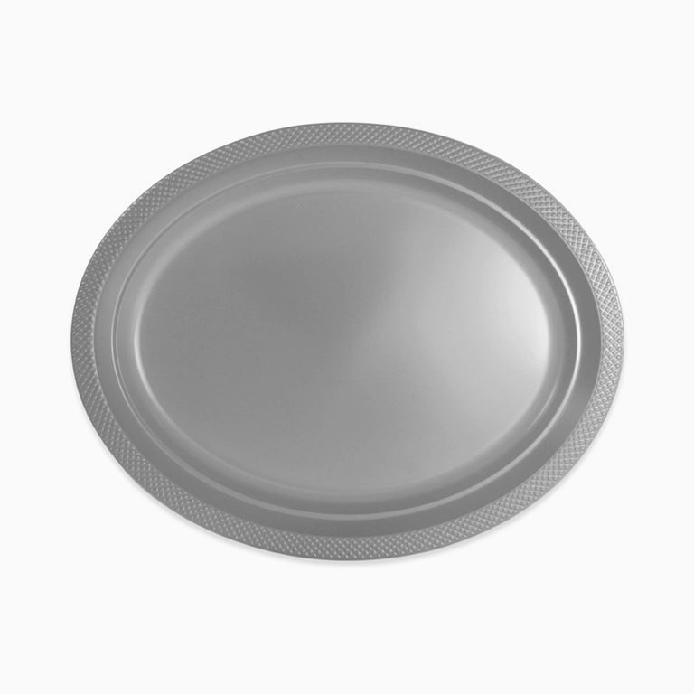 PREMIUM OVED TRAY 31 X 24.5 CM SILVER