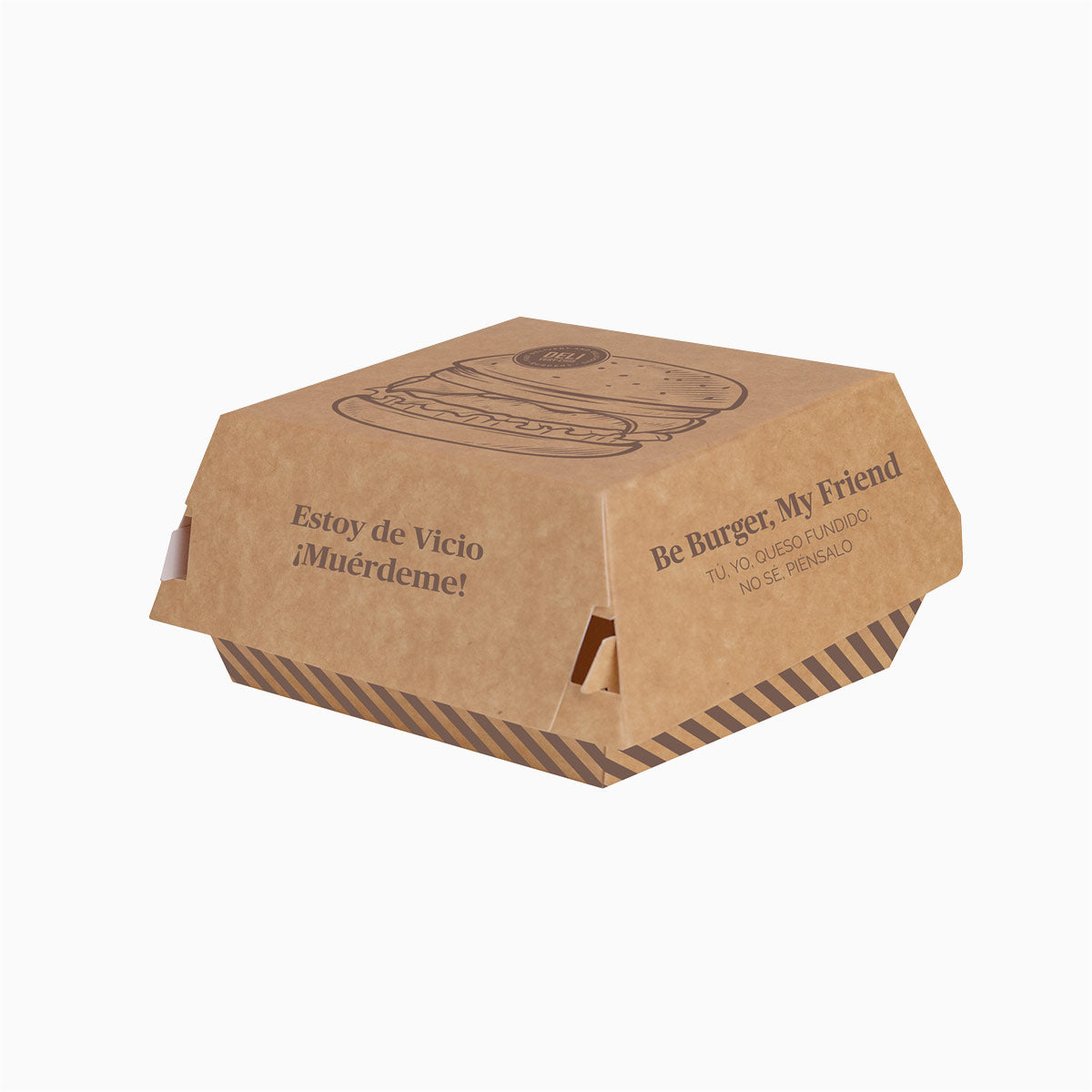 Big hamburger box cardboard