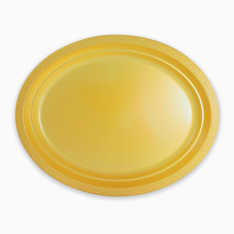 PREMIUM OVAL TRAY 31 X 24.5 CM GOLD