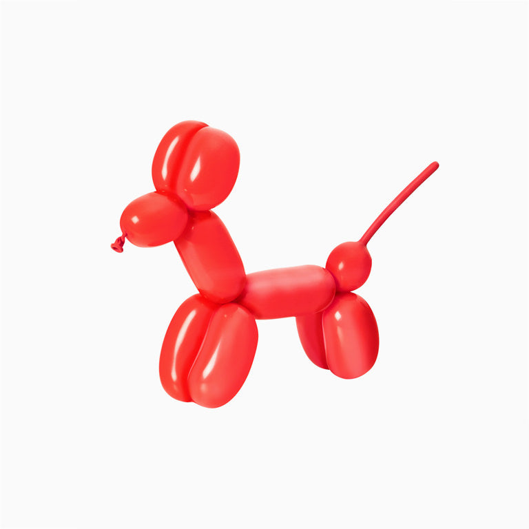 Red moldable balloon / pack 15 units