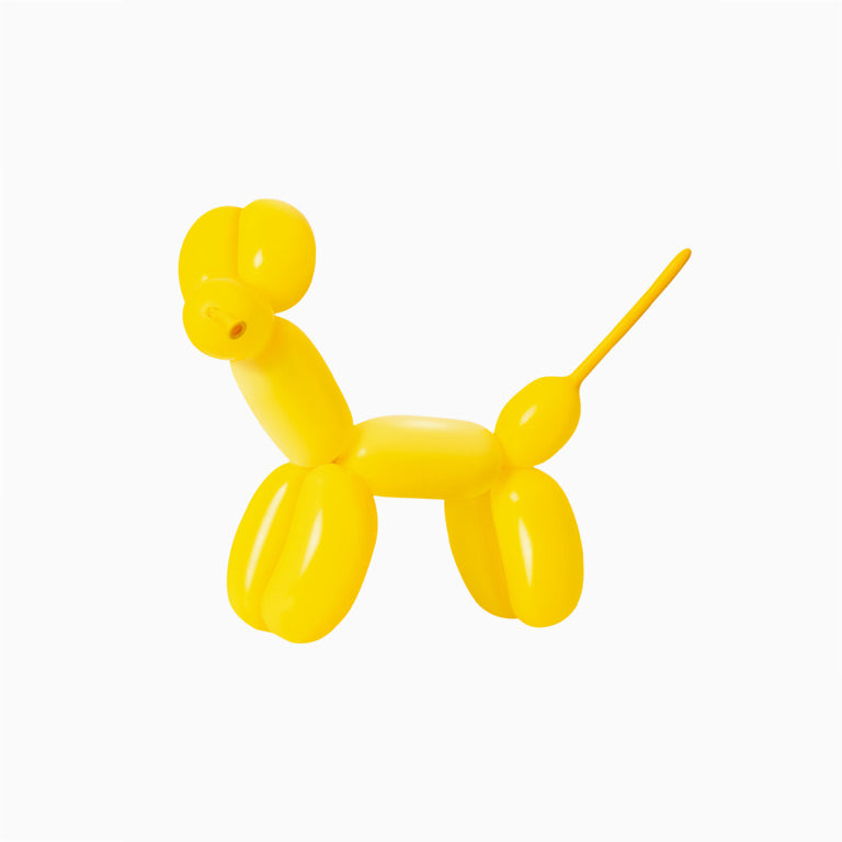 Globo Moldeable Amarillo / Pack 15 uds