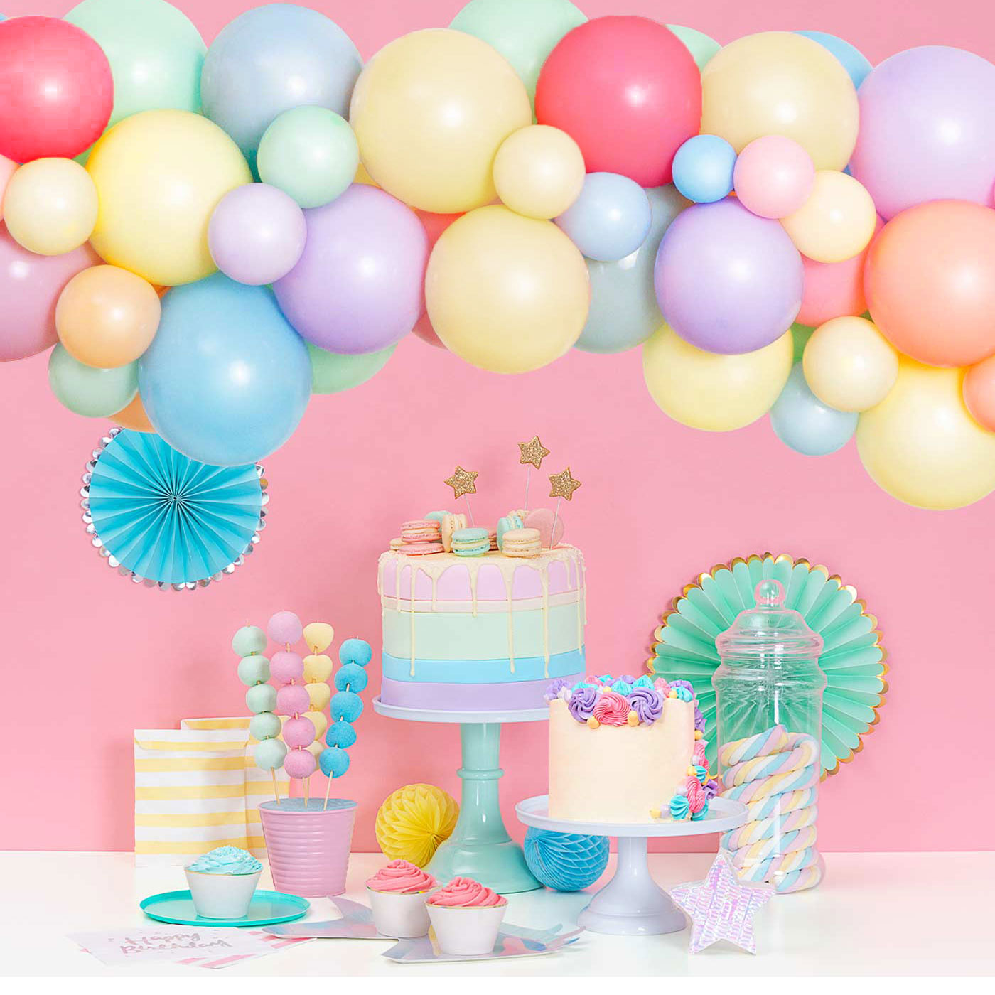 SET Pastel balloons.