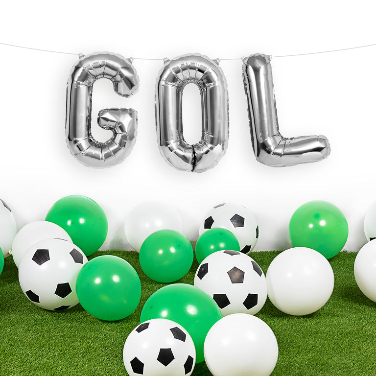 Ghirlanda di palloncini "GOAL" da calcio