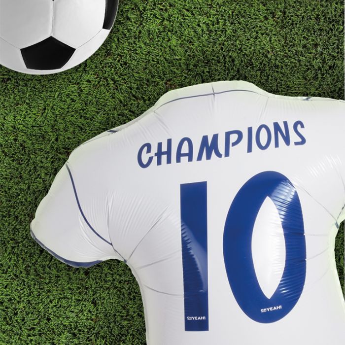 Globo Camiseta Fútbol Blanco