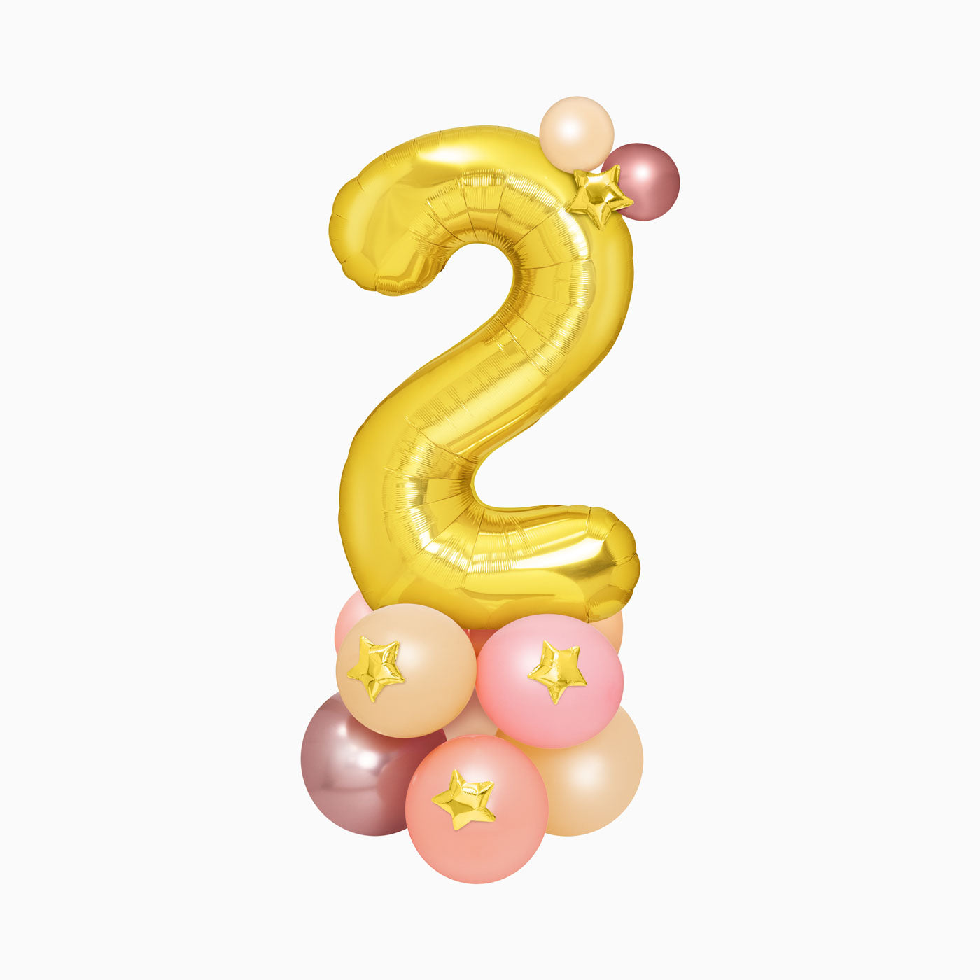 Palloncino stagnola bouquet numero 2 d'oro