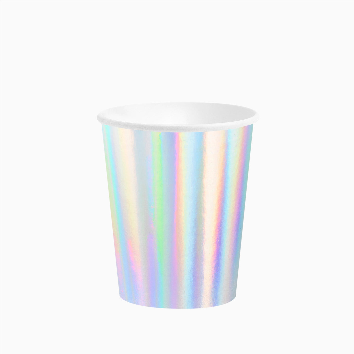 Tazza di cartone iridescente / Confezione da 6 unità