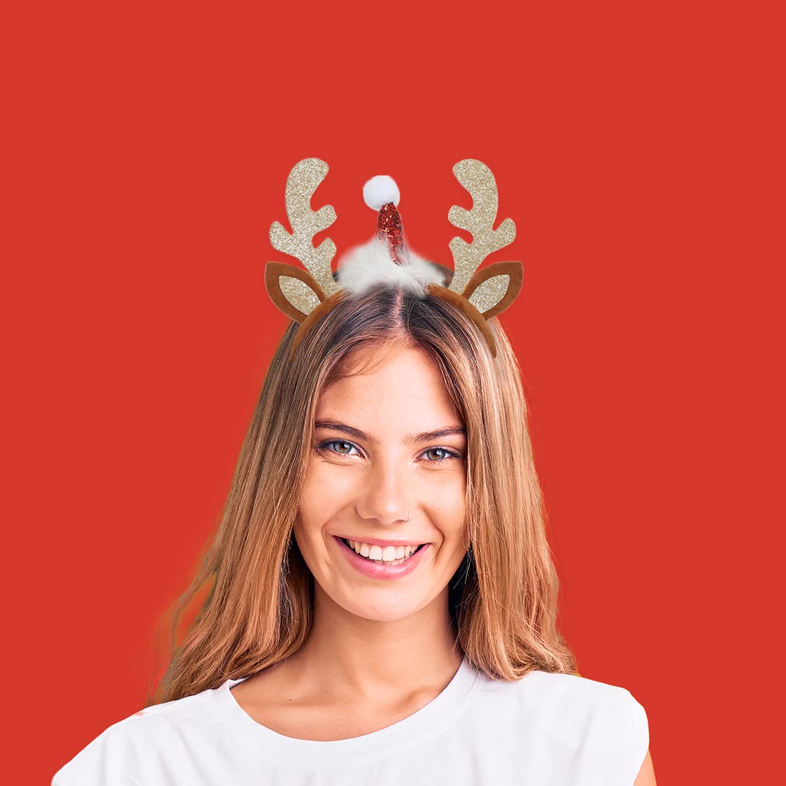 Diadema Navidad Reno Gorro Papá Noel