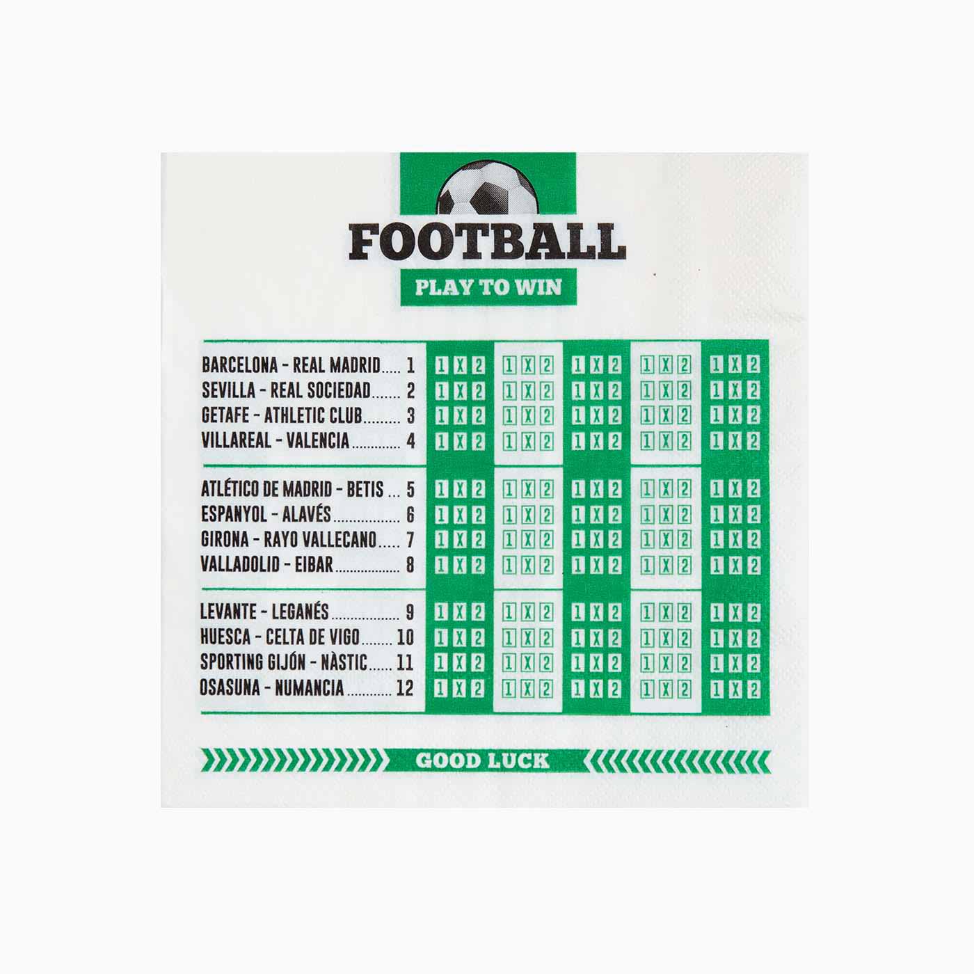 DOUBLE PAPER PAPER SQUARES FOOTBALL