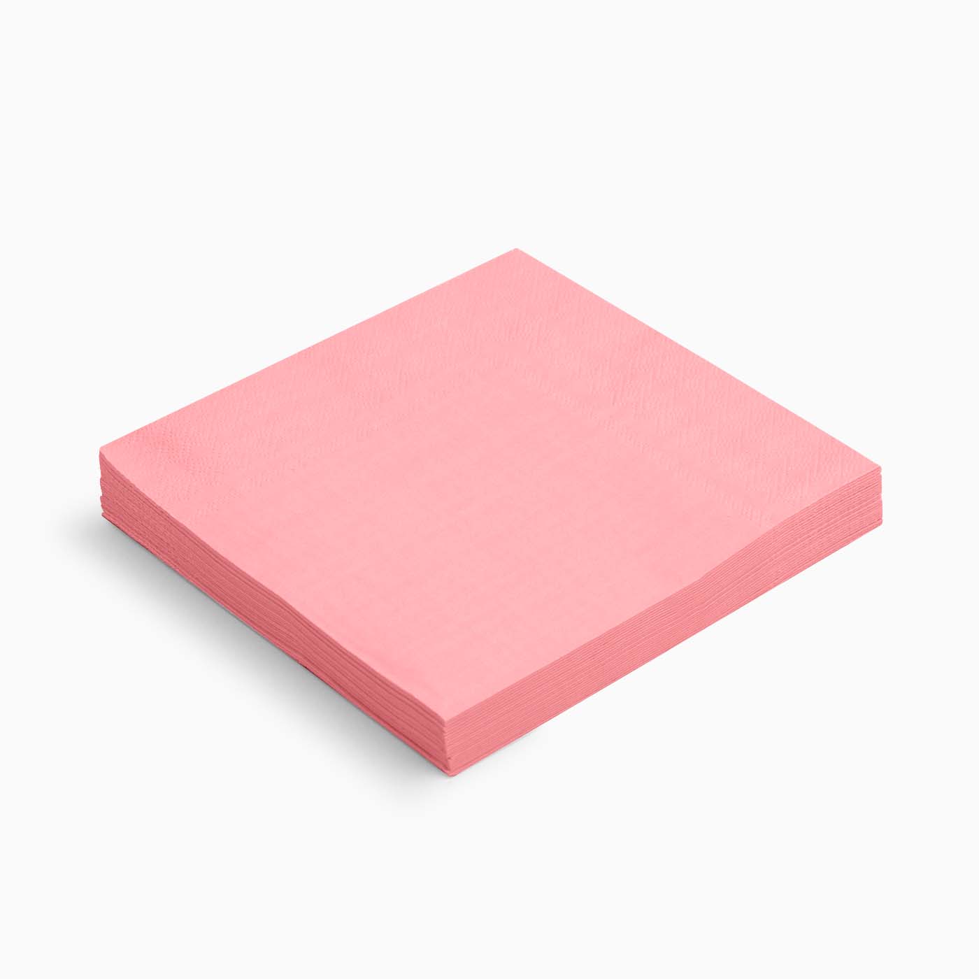 Pastel pink paper napkins