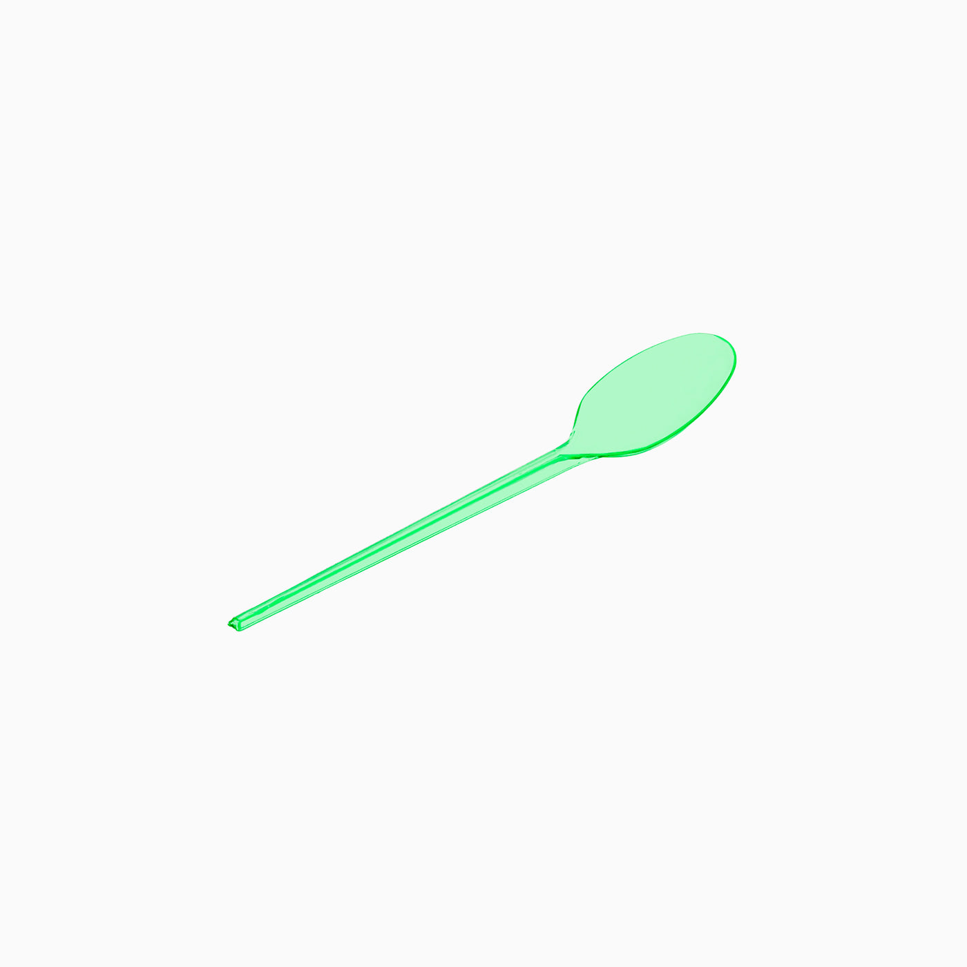 PLASTIC SPOON FLUOR PLASTER 12.5 cm Green