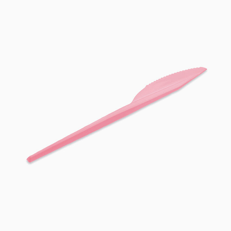 Reusable plastic knife 16.5 cm pastel