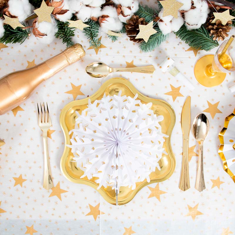 Christmas folding tablecloth stars 1.20 x 1.80 cm