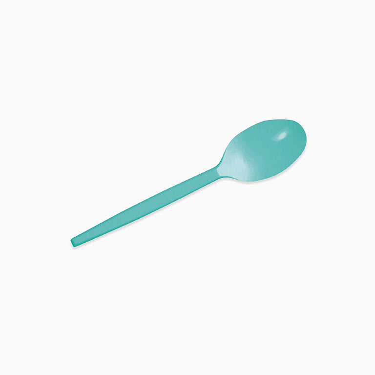 Reusable plastic dessert 12.5 cm mint green