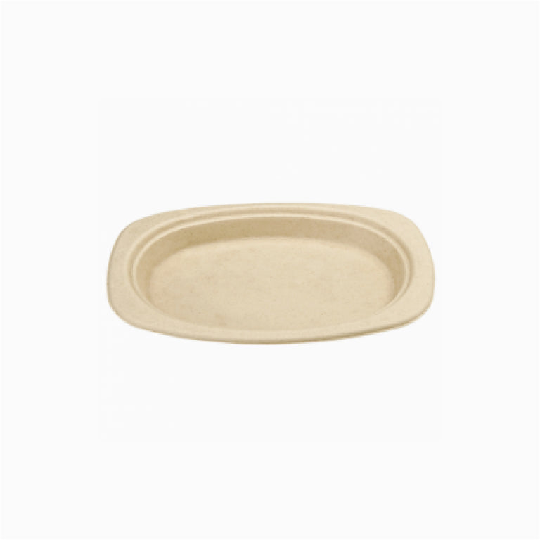 Cana de açúcar oval 23,3 x 16,5 cm creme