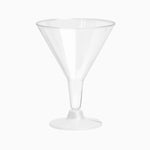 Transparent cocktail cup