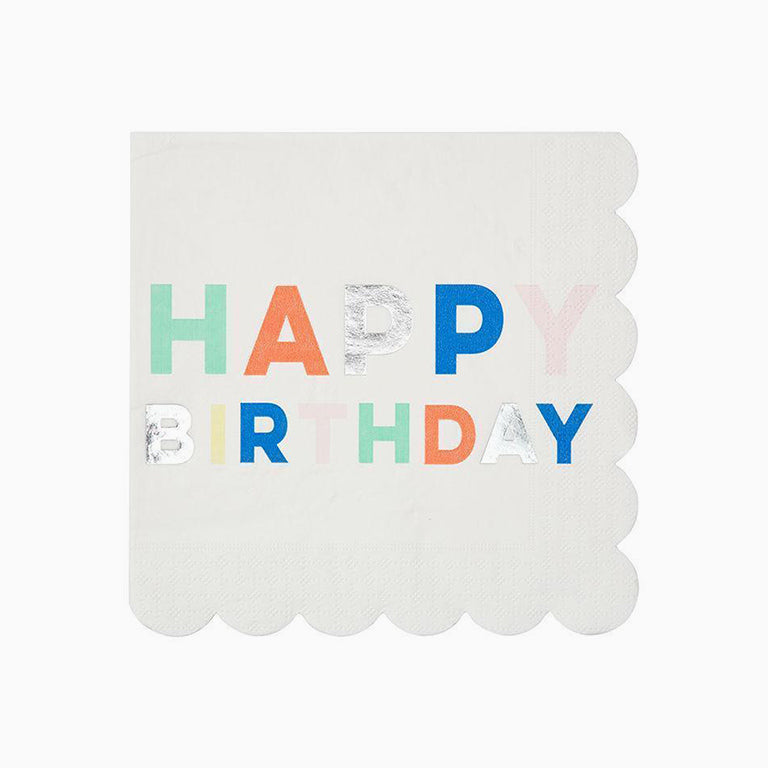 Papel Serviette "Alles Gute zum Geburtstag" / Pack 16 UDs