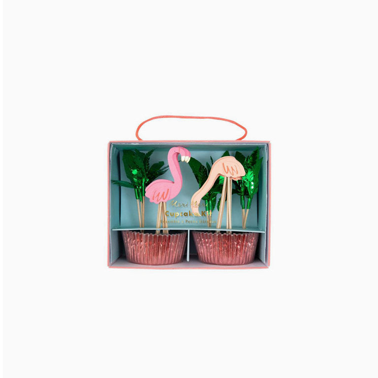 Cupcake Flamingo / Pack 24 Einheiten