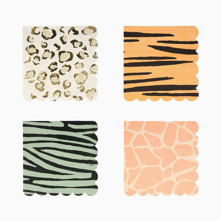 Servilletas Papel Animal Print Safari