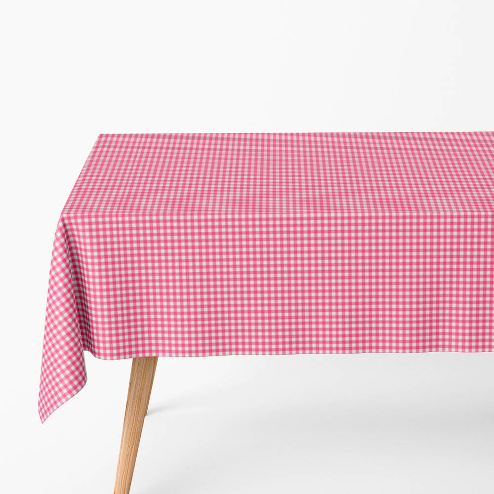 Vichy Tischdecke 1,20 x 5 m Pink