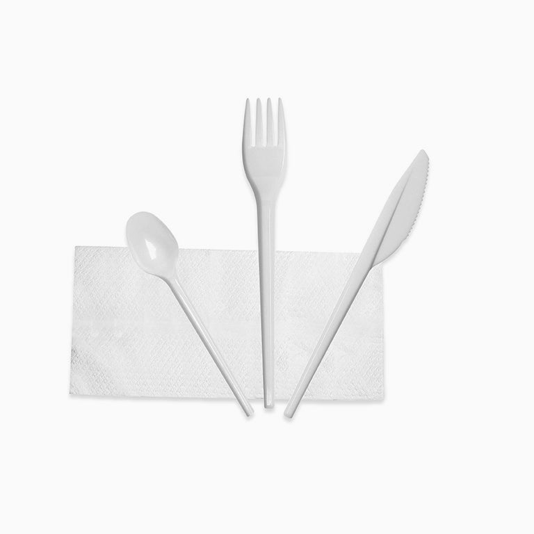 Set Serviettenpapiermesser, Gabel und Teelöffel