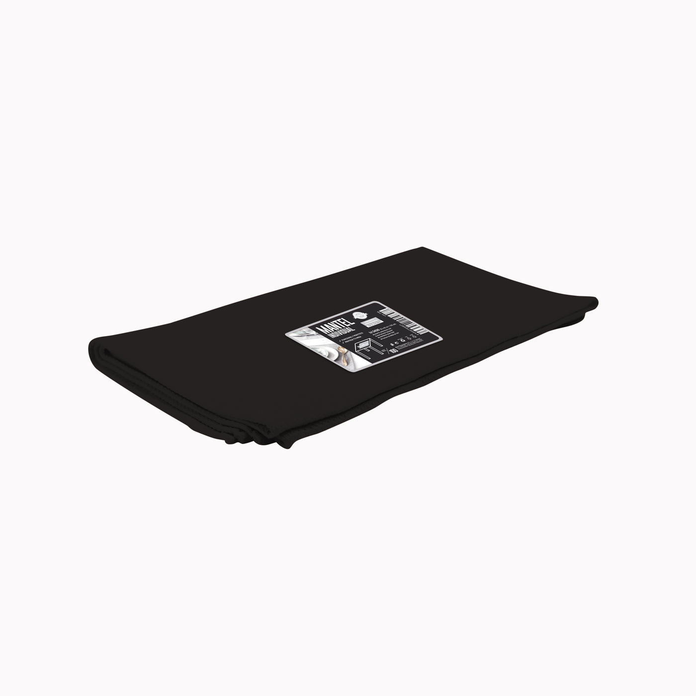 Black 1 x 1 m square TNT tablecloth