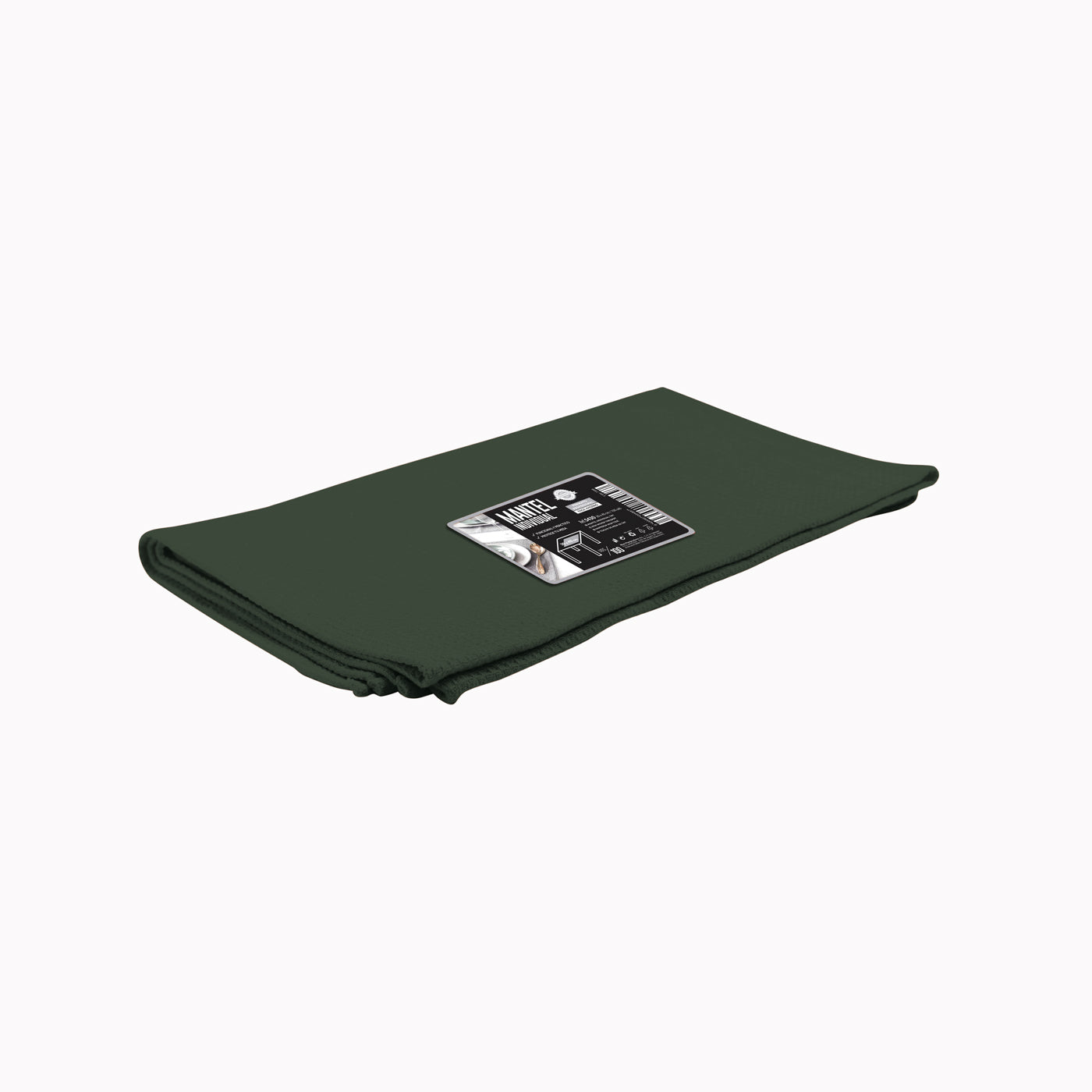 Square TNT tablecloth 1.20 x 1.20 m dark green