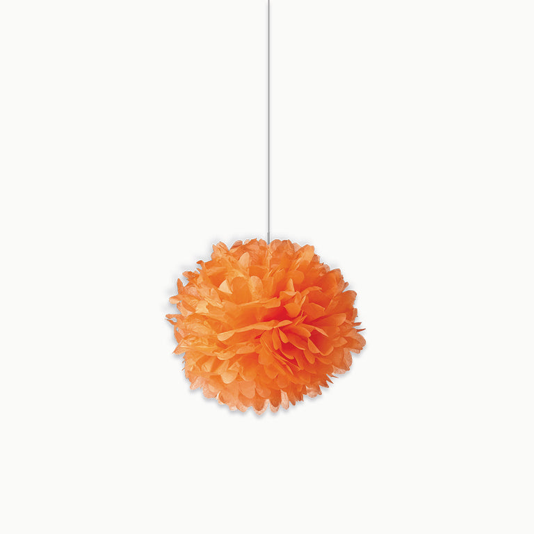 Pom pom mini orange paper