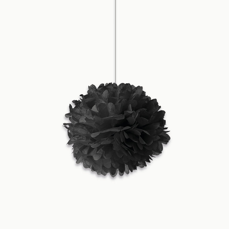 Pom pom small black paper