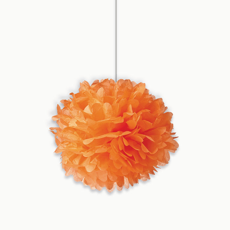 Pom Pom Papel Ø 30 cm Naranja