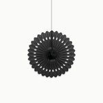 Black paper fan