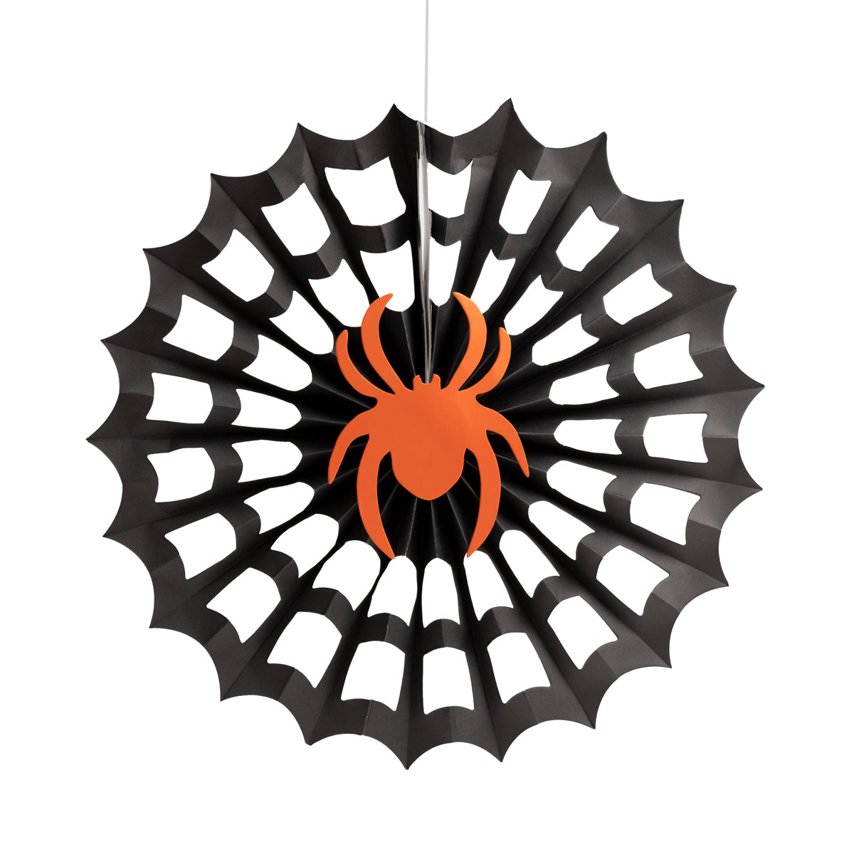 Fan di carta Black Spider di Halloween