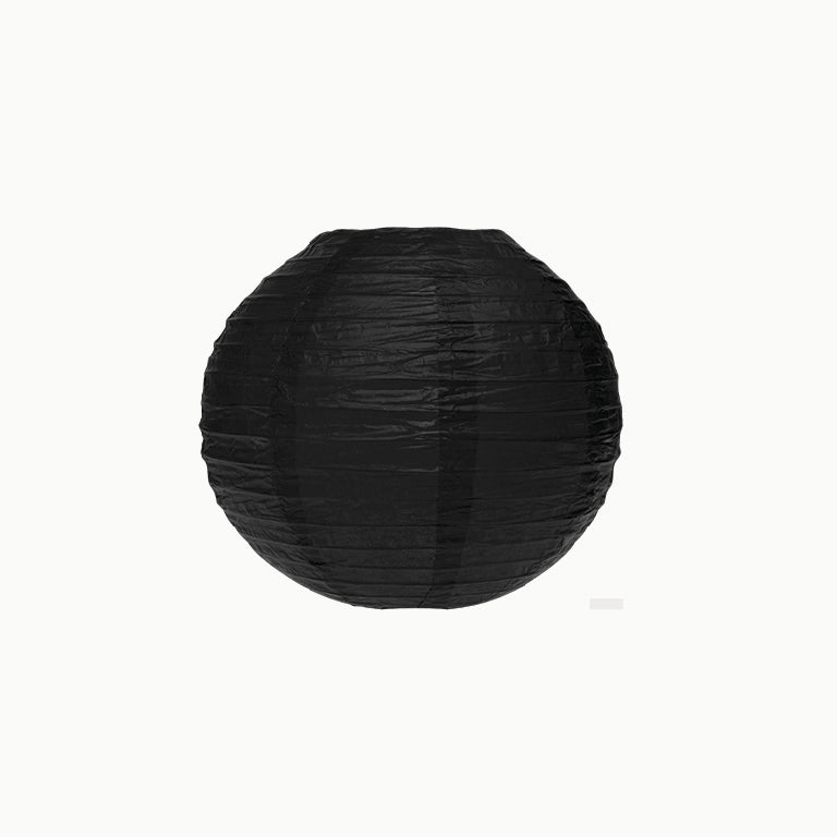 Small paper sphere lamp Ø30 cm black