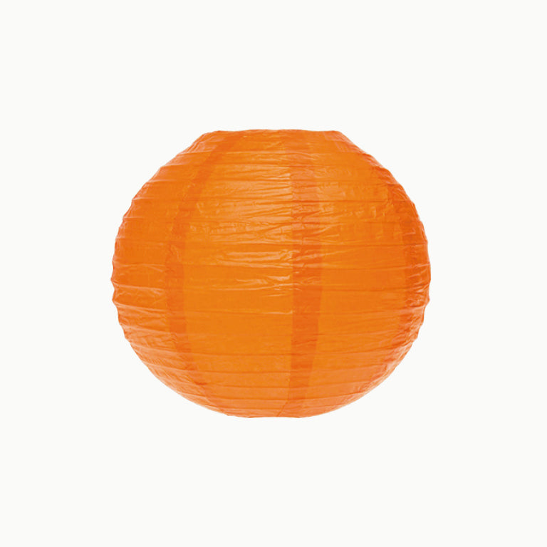 Lâmpada de esfera de papel médio Ø35 cm laranja