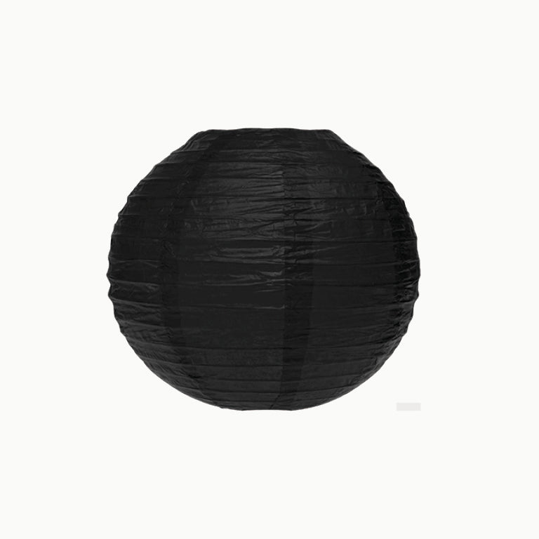 Lámpara Esfera Papel Mediana Ø35 cm Negro