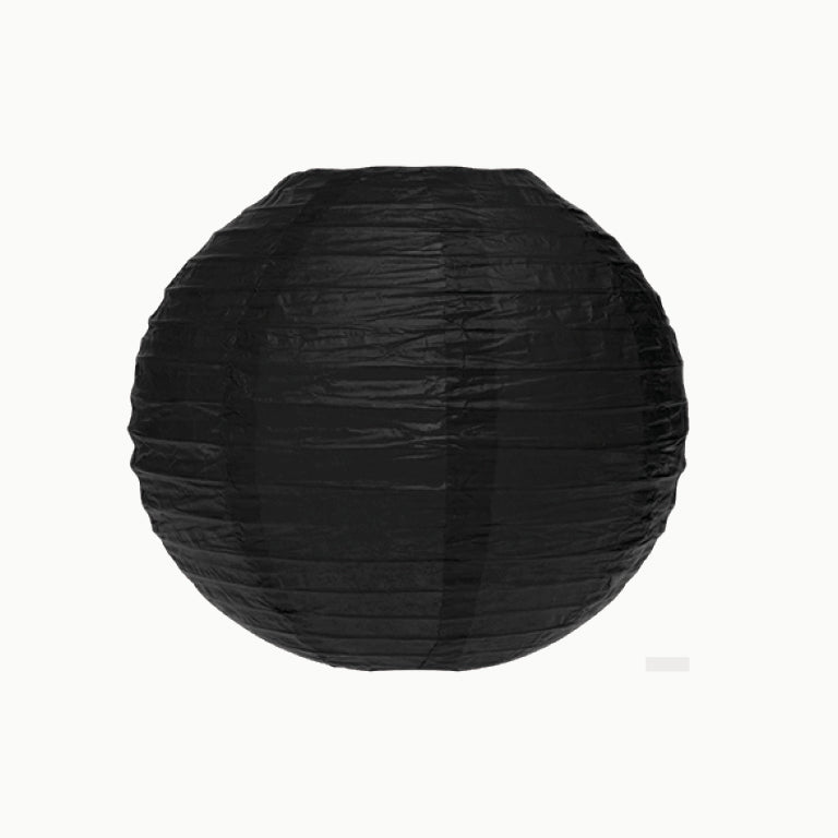 Grande lampada sfera di carta Ø40 cm nero