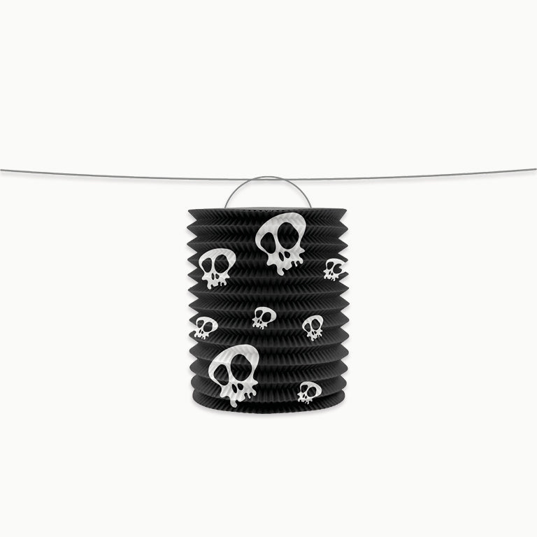 Black Halloween paper lantern