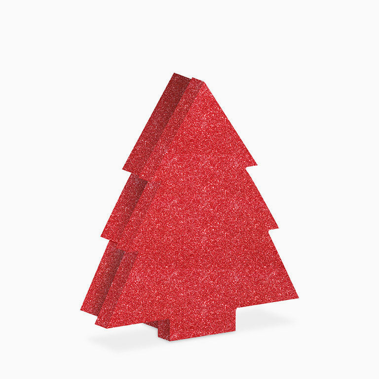 Set Cajas Regalo Navidad Forma Árbol Rojo