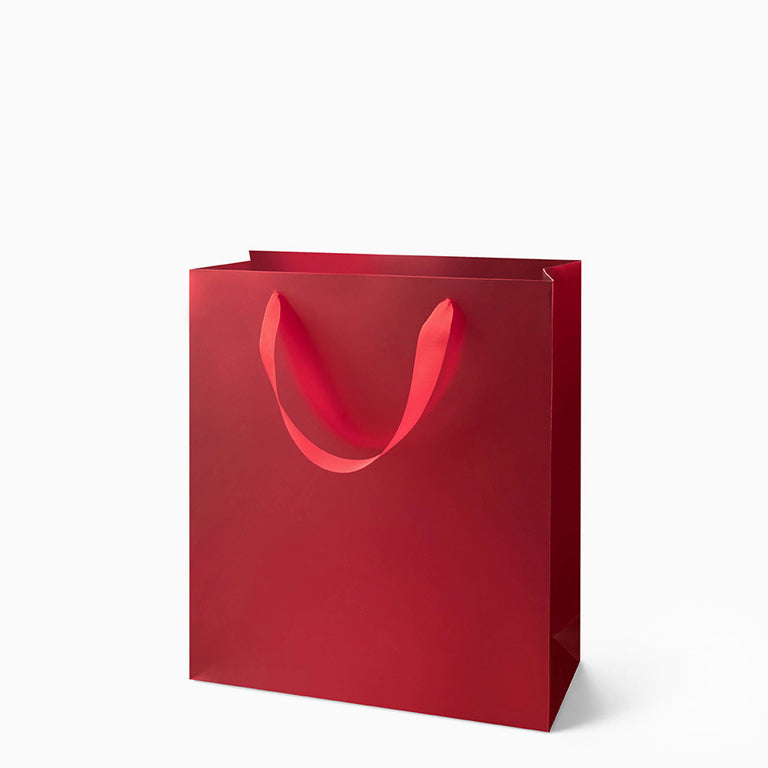 Rote Metallic Medium Geschenktüte