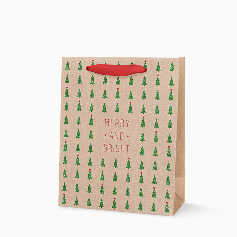 Big Christmas gift bag tree