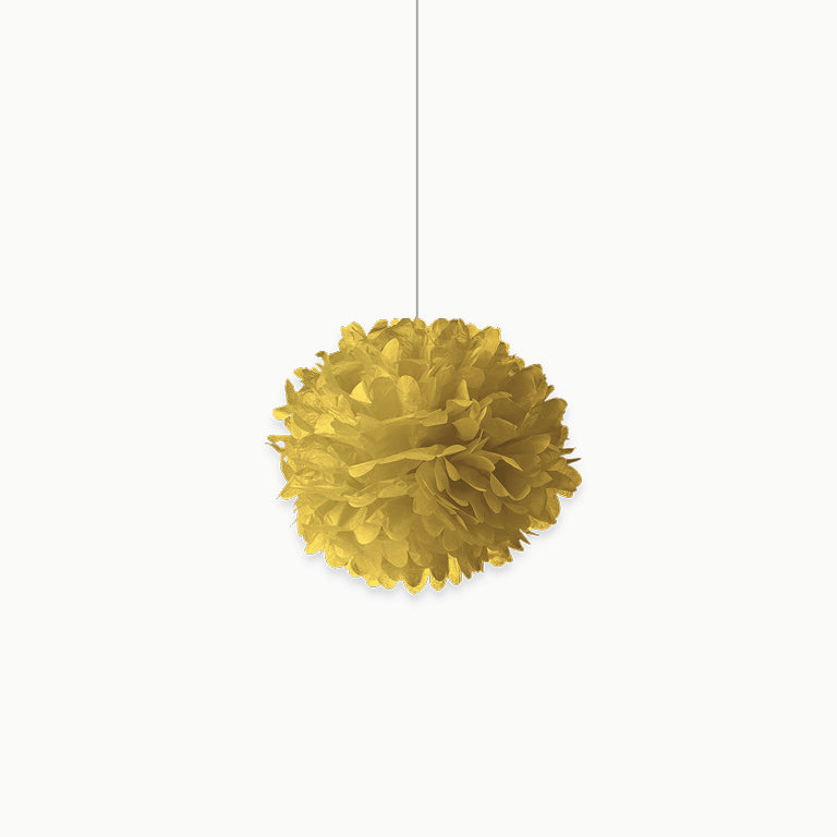 Pom Pom Papel Mini Oro