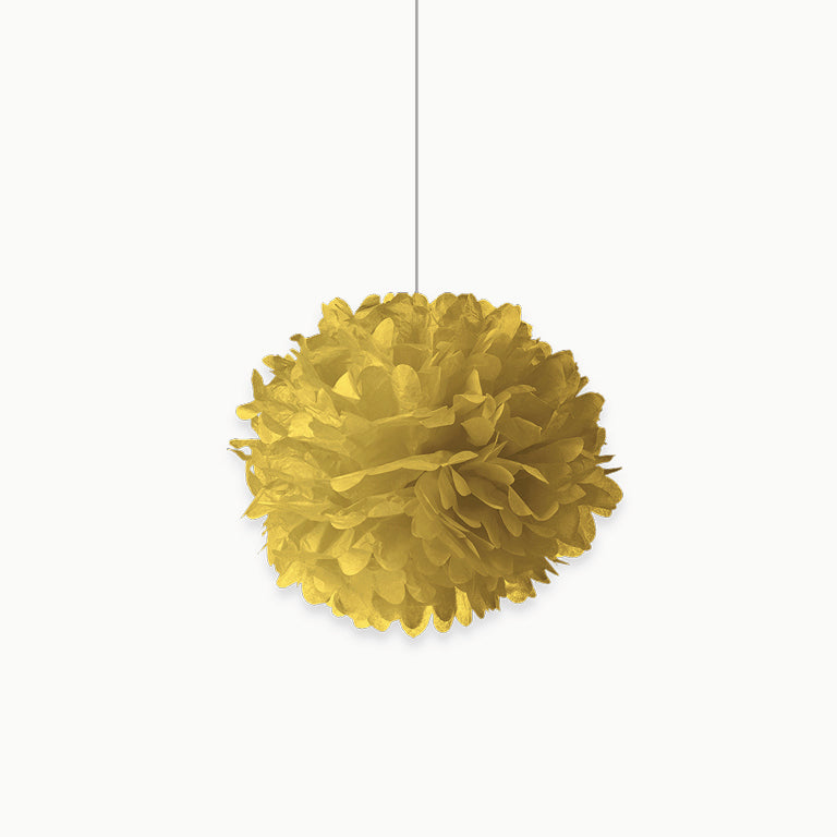 Pom Pom small gold paper