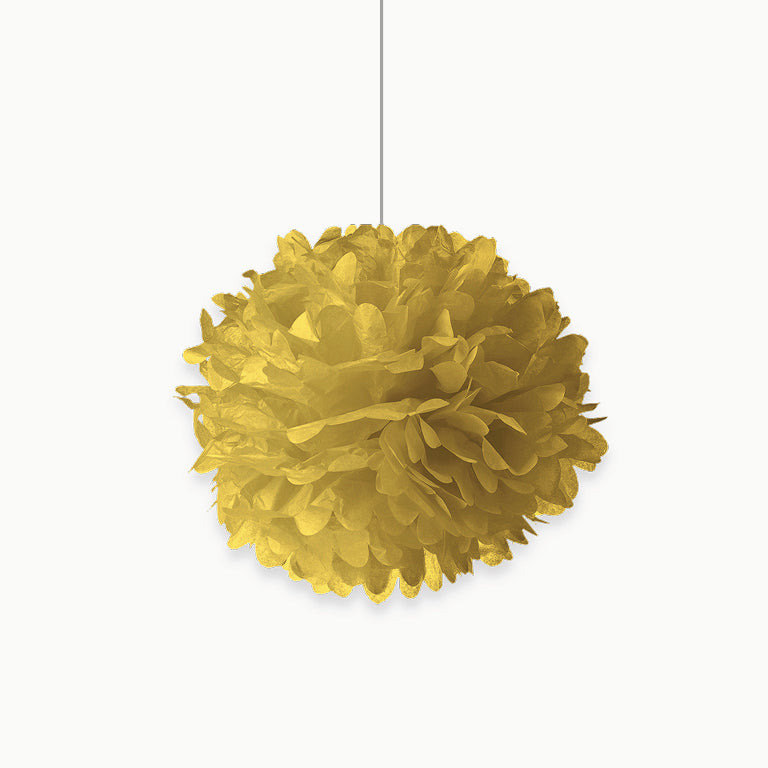 Pom Pom Papel Metalizado Ø 30 cm Oro