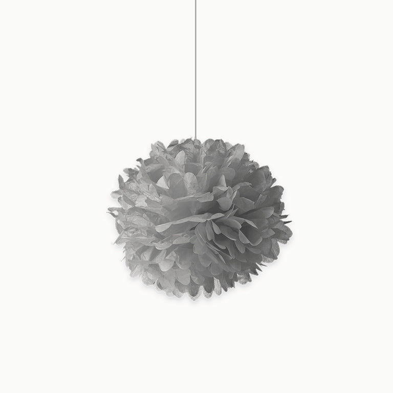 Pom Pom Paper Small Argento