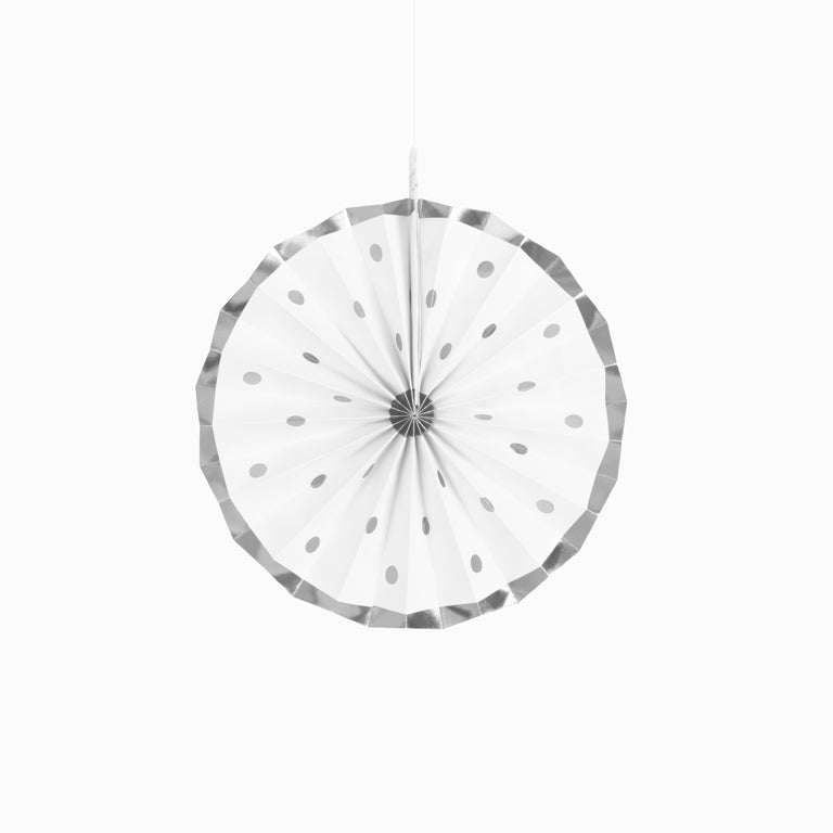 Silver Lunar Lunar Paper fan