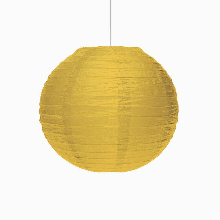 Lampe de sphère de papier moyen Ø35 cm d'or