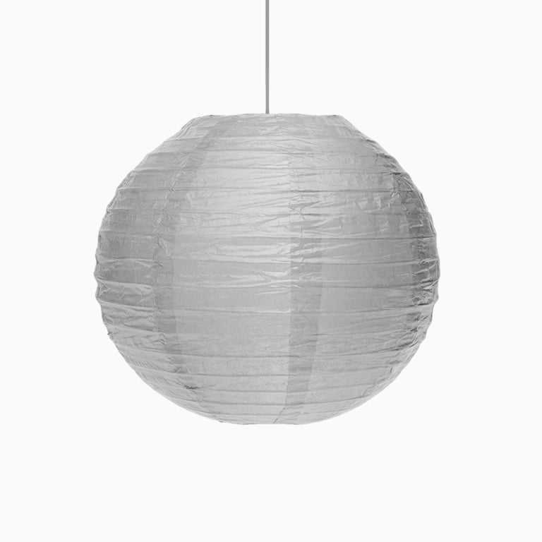 Lampe de sphère de papier moyen Ø35 cm argent